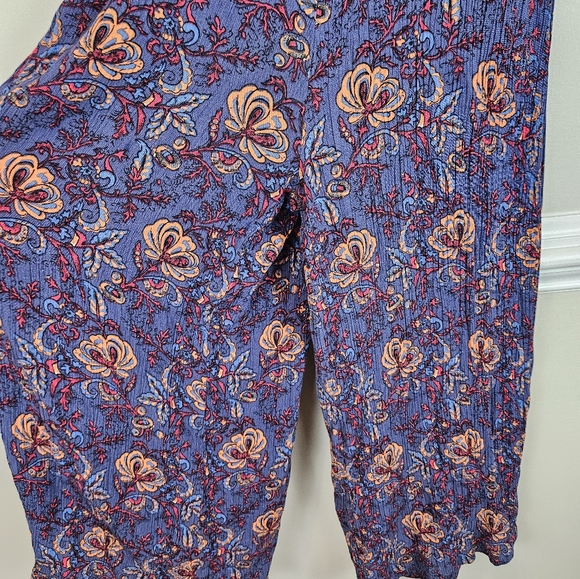 Allison Joy by Evereve Wide-legged Jumpsuit Cropped Size XS A0917 - Picture 3 of 11